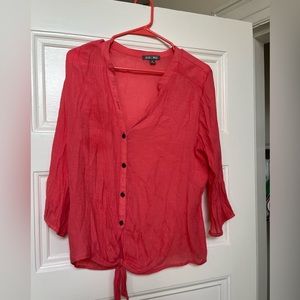 Pink long sleeve shirt